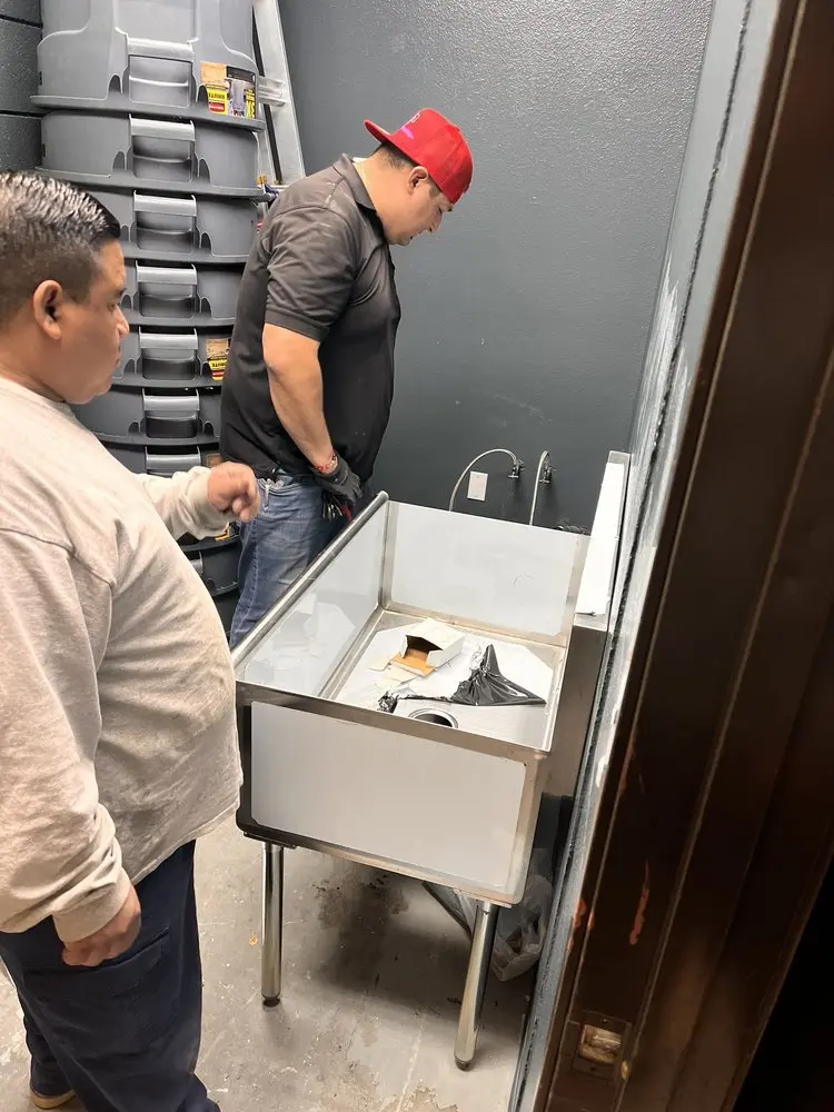 Commercial plumbing and sink installation in Hallandale Beach